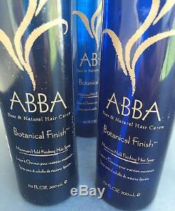 ABBA Botanical Finish Spray 10.1 Pure And Natural Lot of 5