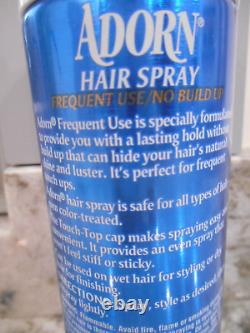 Adorn Hair Spray Frequent Use Long Lasting Hold Vtg Hairspray 7.5 Oz Blue Can US Adorn Hair Spray Frequent Use Long Lasting Hold Vtg Hairspray 7.5 Oz Blue Can US