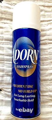 Adorn Hairspray Frequent Use No Build Up Blue Can 7.5 ounce New