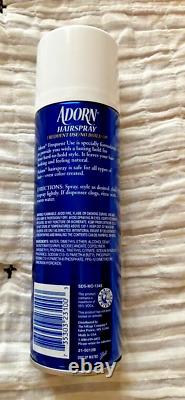 Adorn Hairspray Frequent Use No Build Up Blue Can 7.5 ounce New