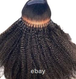 Afro Kinky Curly Coily iTip Microlinks Human Hair Extensions Hair Care Products