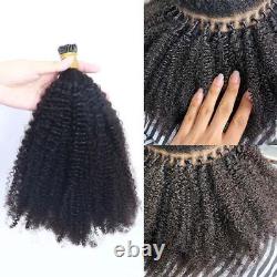 Afro Kinky Curly Coily iTip Microlinks Human Hair Extensions Hair Care Products