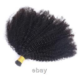 Afro Kinky Curly Coily iTip Microlinks Human Hair Extensions Hair Care Products
