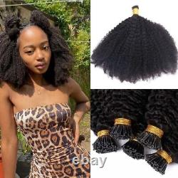 Afro Kinky Curly Coily iTip Microlinks Human Hair Extensions Hair Care Products