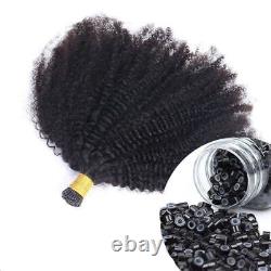 Afro Kinky Curly Coily iTip Microlinks Human Hair Extensions Hair Care Products