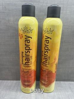 Agadir Argan Oil Hairspray Firm Hold Volumizing 10.5 oz (2 PACK)