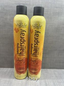 Agadir Argan Oil Hairspray Firm Hold Volumizing 10.5 oz (2 PACK)