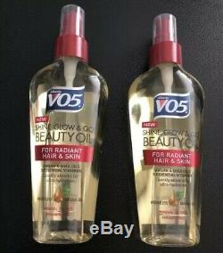 Alberto VO5 Shine Glow & Go Beauty Oil 5.9 fl oz. Hair and Body Lot Of 2 Bottles