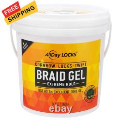 AllDay Locks Braid Gel (Bucket) Extreme Hold, High 64 Fl Oz (Pack of 1) AllDay Locks Braid Gel (Bucket) Extreme Hold, High 64 Fl Oz (Pack of 1)