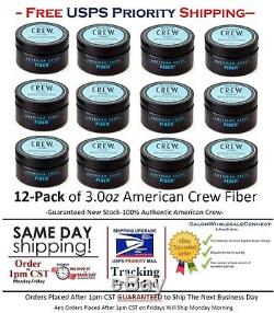 American Crew Fiber 3oz 12pk Bundle Free Same Day Priority Shipping By 1pm CST