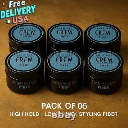 American Crew Fiber Men Hair Gel Wax with High Hold and Low Shine (Pack of 6)