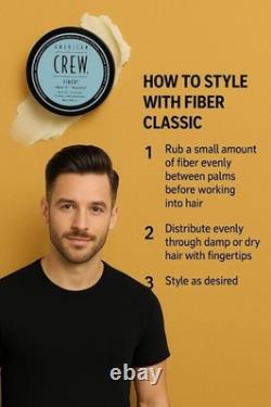 American Crew Fiber Men Hair Gel Wax with High Hold and Low Shine (Pack of 6)