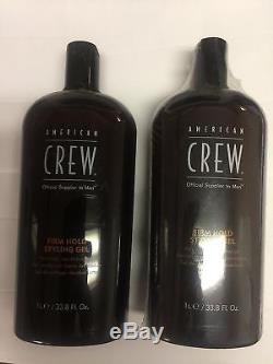 American Crew Firm Hold Gel 33.8 Oz (Pack of 2) NO TAX