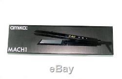 Amika Ceramic Hair Styler Straightener Mach 1 Titanium New in Box + UK Adapter