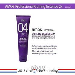Amos Curling Hair Essence 2X 150 ml (5 fl. Oz) + FREE SAMPLE US SELLER