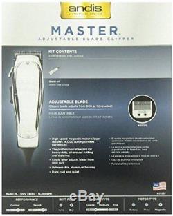 Andis Master Adjustable Blade Clipper with a BeauWis Blade Brush