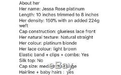 Authentic Freedom Couture Jessa Rose Platinum Wig