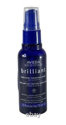 Aveda Brilliant Emollient Finishing Gloss 2.5 oz / 75 mL Rice Bran Oil- Rare