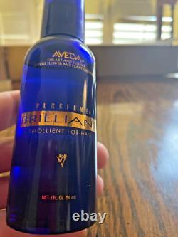 Aveda Original Purefume Brilliant Emollient For Hair Vintage Glass Bottle 3 oz