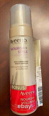 Aveeno Nourish + Style Volumizing Foam Discontinued + Bonus Shampoo, Conditioner