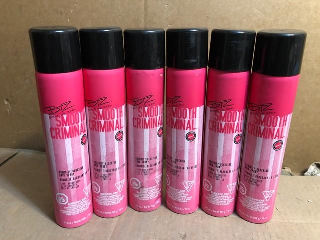 Btz Beyond The Zone Smooth Criminal Humidity Blocking Hair Spray 10 Oz Lot Of 6x