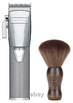 BaBylissPro Silver Cordless Lithium-Ion Adjustable Clipper FX870S Silver with KE