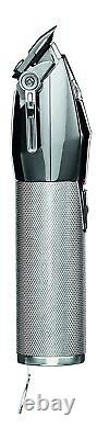 BaBylissPro Silver Cordless Lithium-Ion Adjustable Clipper FX870S Silver with KE