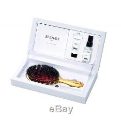Balmain Couture Hair Limited Edition Luxury Golden Hair Spa Brush Gift Set