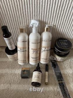 Bask & Lather MEGA Growth & Style Bundle + Free Edge Brush Hair Styling Set