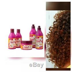 Beleza Natural Toda Diva kit 5 product to Curly Gentle care Hair (full range)S