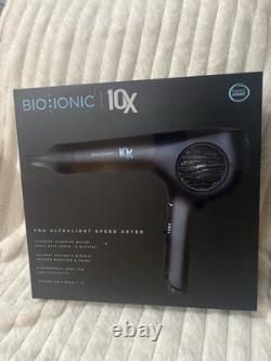 Bio Ionic 10X UltraLight Speed Hair Dryer, Professional Hair Dryer-New