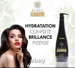 Black Diamond protein Hair Straightening Cream Formaldehyde-Free 1000 ml USA