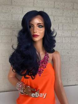 Blue Indigo Hair Wig with layers 419