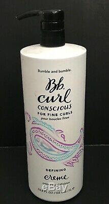 Bumble And Bumble Curl Conscious Defining Creme Cream For Fine Curls 33.8 Fl. Oz