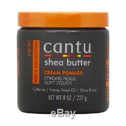 Cantu Men's Hair Care Set 3 in 1+Leave-In Conditioner+Cream Pomade withNail File