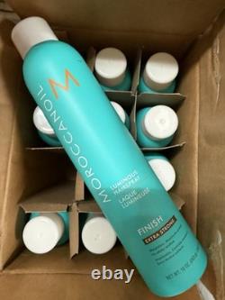 Case Of 12 Cans MoroccanOil Luminous Hairspray STRONG Hold 10 oz Each Can
