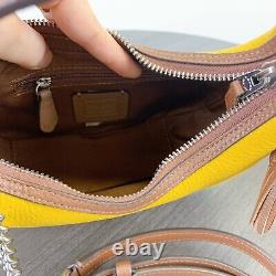 Coach CT884 Carmen Mini Crossbody In Colorblock IN YELLOW GOLD MULTI