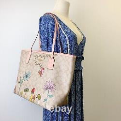Coach CU392 Coach X Observed By Us City Tote Bag In Signature Canvas IN Light Kh