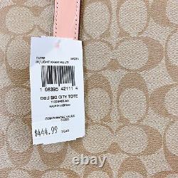 Coach CU392 Coach X Observed By Us City Tote Bag In Signature Canvas IN Light Kh