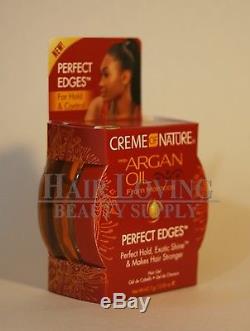 Creme Of Nature Argan Oil Perfect Edges Edge Control Hair Gel 2.25oz