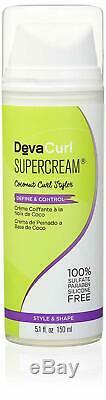DevaCurl SuperCream 5.1oz curly, super curly hair Styling Cream Curl styler Care