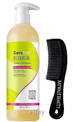 Deva B'Leave In Curl Boost and Volumizer 16 Ounce With FREE Shower Comb