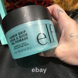 E. L. F. Power Grip Gel Pomade 8 oz + Slick Styler Stick, Powerful Hold NEW RARE