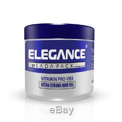 Elegance By Sada Pack Vitamin Pro-VB5 Extra Strong Hair Gel 35oz/1000ml