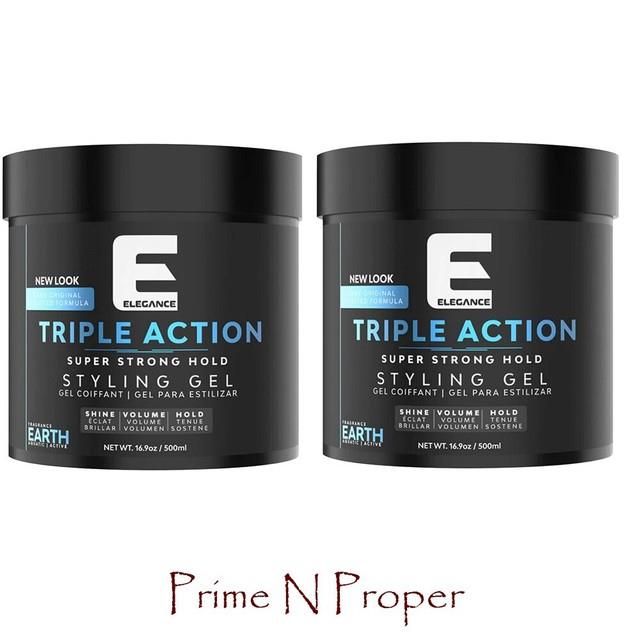 Elegance Hair Gel Triple Action Erath Extra Strong Hold 1000ml