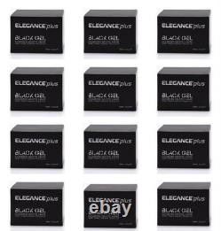 Elegance Plus Black Gel 100ml Cover Grey White Hair Instant Touch Up 12 Pack