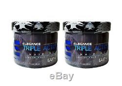 Elegance Triple Action Strong Hold Hair Gel EARTH 17.15 Oz. Pack of 2