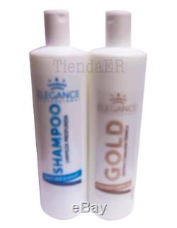 Elengace Gold Cirugia Capilar Keratin Hair Straightener 2 Steps 32 Oz/1000ml