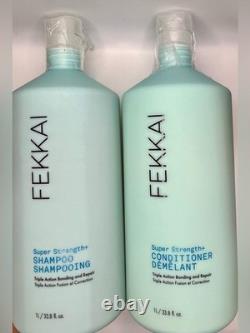 FEKKAI Super Strength+ JUMBO 1L Duo Shampoo & Conditioner Bundle