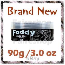 Faddy Crude Clay Hair Long Lasting Strong Hold Styling Bed Head Layering 90g